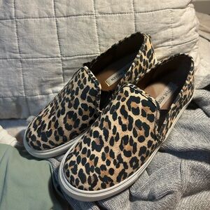 Steve Madden Animal Print Slip-On Shoes